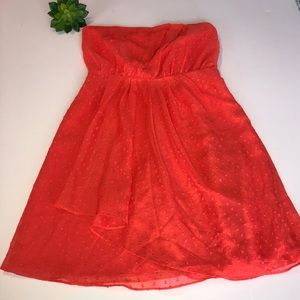 Express coral dress
